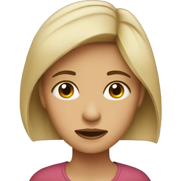 woman with tears emoji