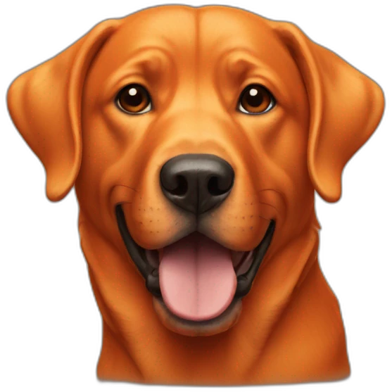 full orange dog head emoji