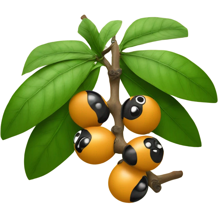 guarana on branch emoji