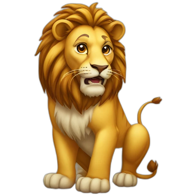 Lion sur tigre emoji