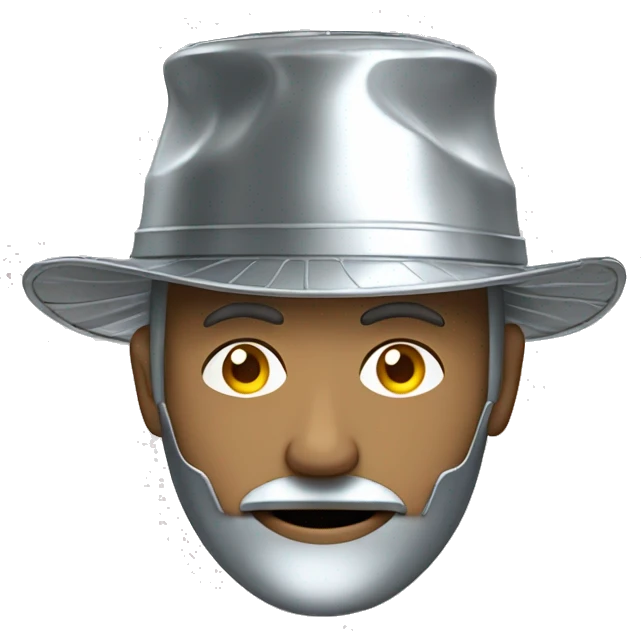 Tin foil hat man emoji