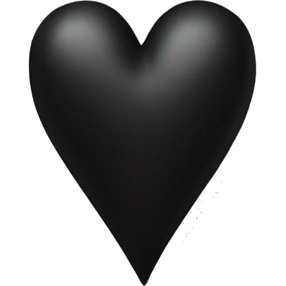 Black heart  emoji