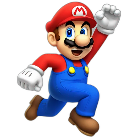 Mario jump emoji