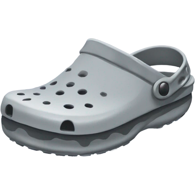 Grey Crocs  emoji