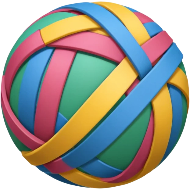 A Rubber Band Ball. emoji