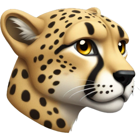 moody cheetah  emoji