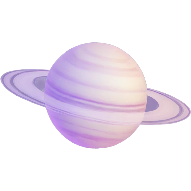 Aesthetic pastel saturn  emoji