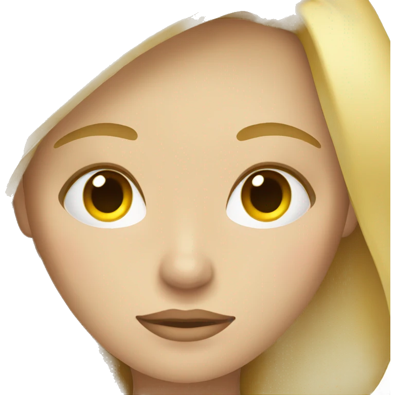 Sleepy blonde girl emoji