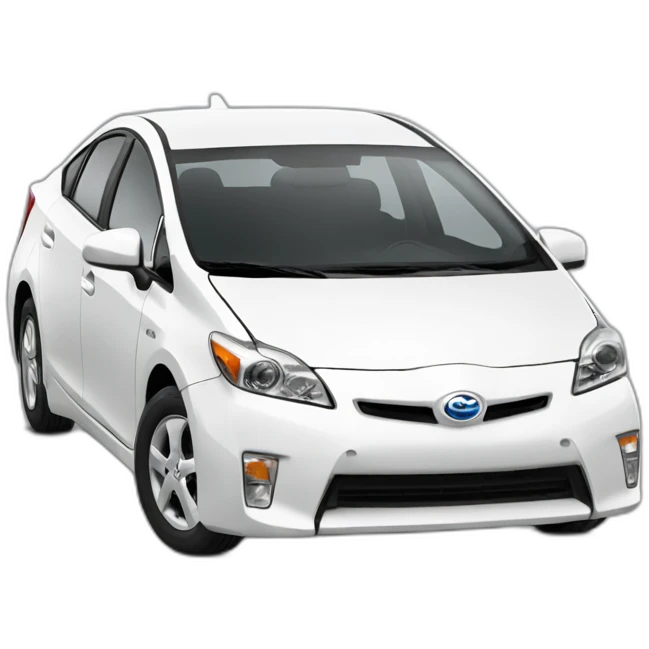 white prius emoji