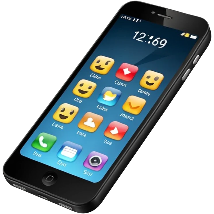 celular con llamada que diga "cliente 1" emoji