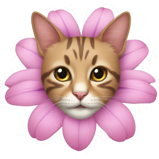 cat flower emoji