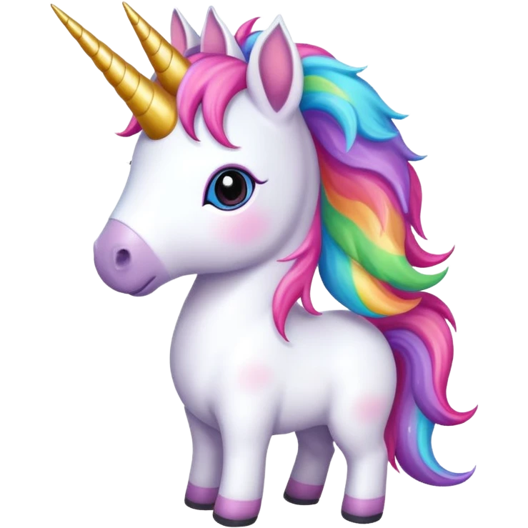 unicorn, cute, adorable emoji