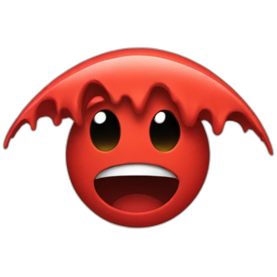 red tsunami emoji