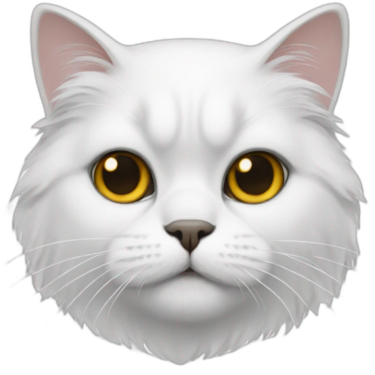White Persian cat emoji