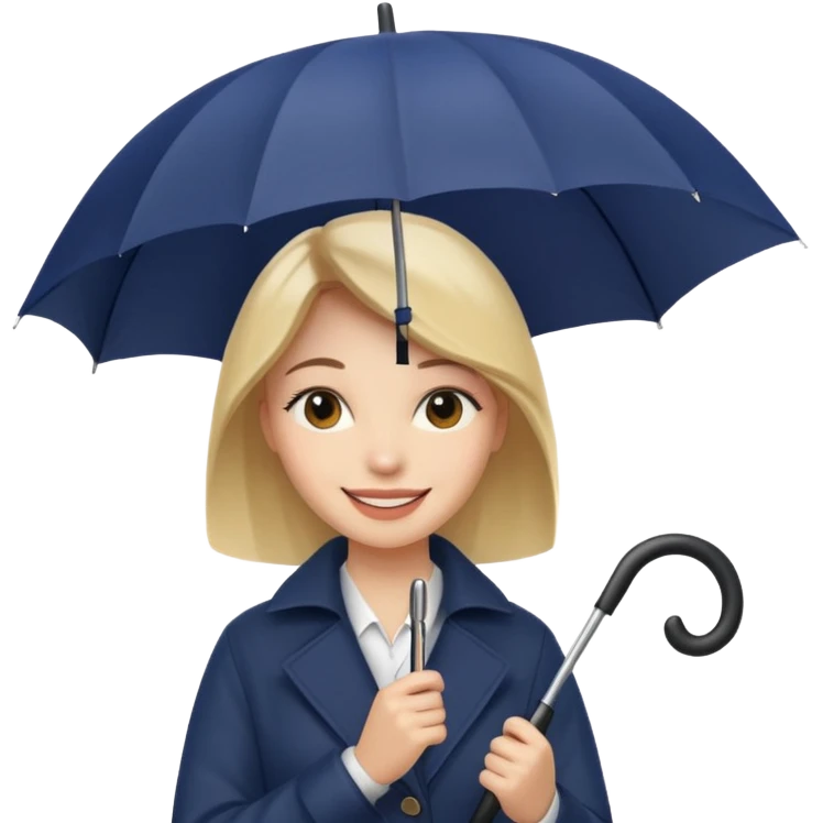 HOLDİNG UMBRELLA WOMAN emoji
