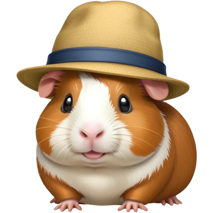 guinea pig wearing a hat emoji