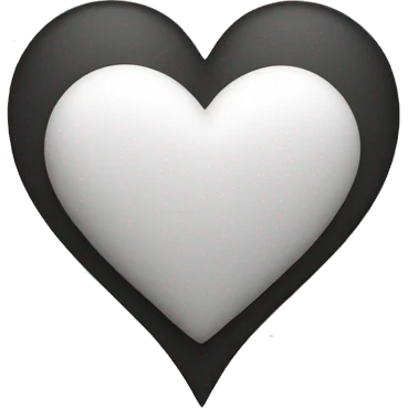 White Heart with an Dot under it emoji