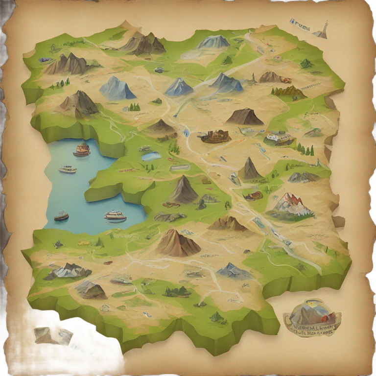 Paper map emoji