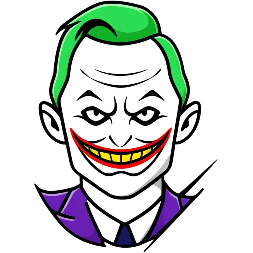 joker face with human skin emoji