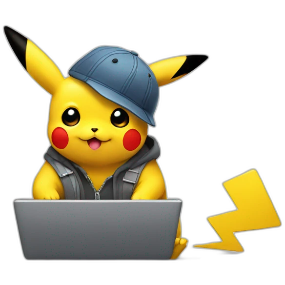 pikachu-with-a-laptop emoji