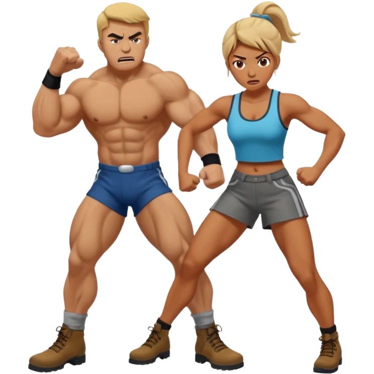 Femdom stepped on men emoji