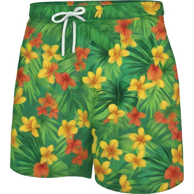 Men’s tropical trunks emoji