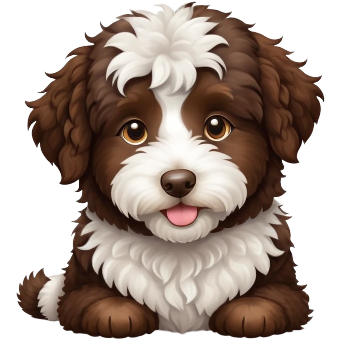 Chocolate Aussiedoodle emoji