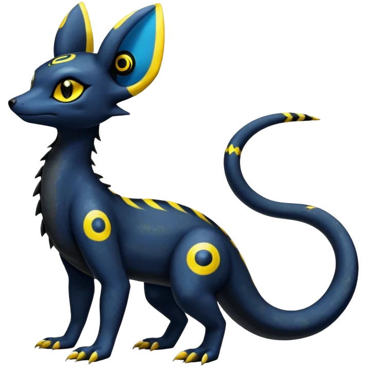 Salandit-Umbreon-Fakémon-hybrid-creature (full body)  emoji