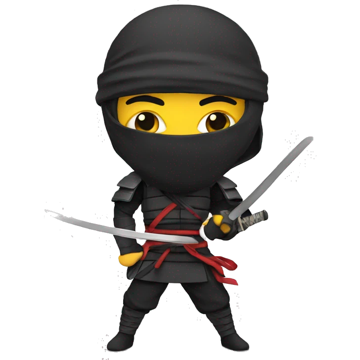 Ninja with a catana emoji