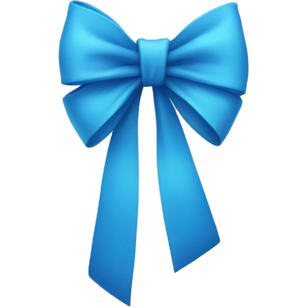 Blue bow  emoji