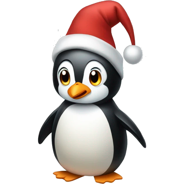 Christmas penguin  emoji