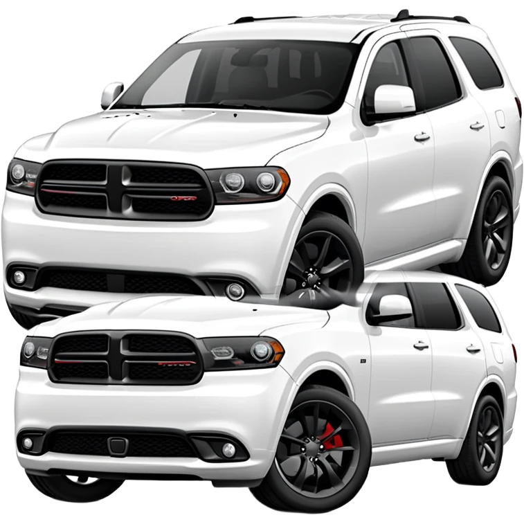 White dodge Durango rt emoji