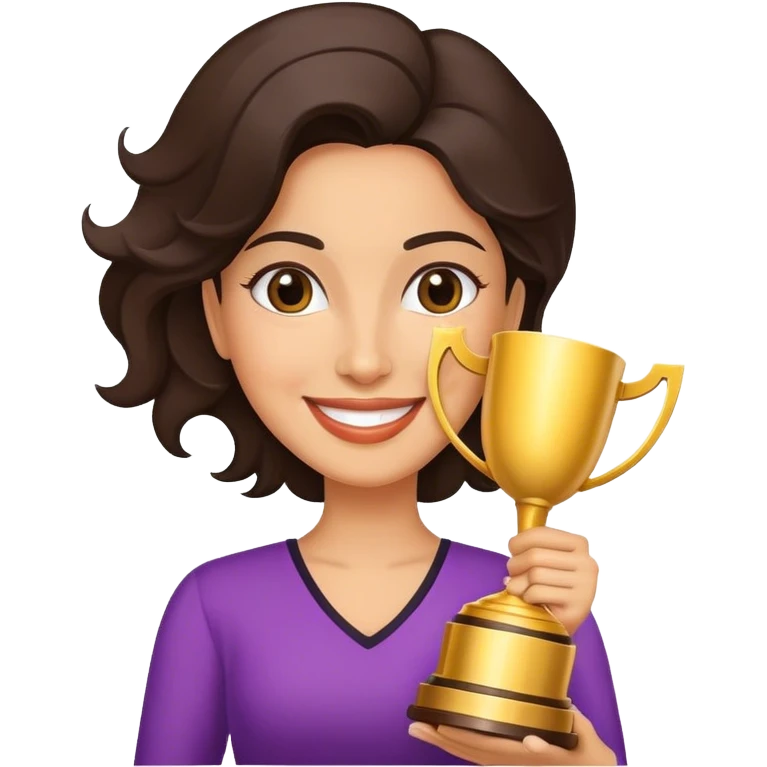 Latino woman trophy emoji
