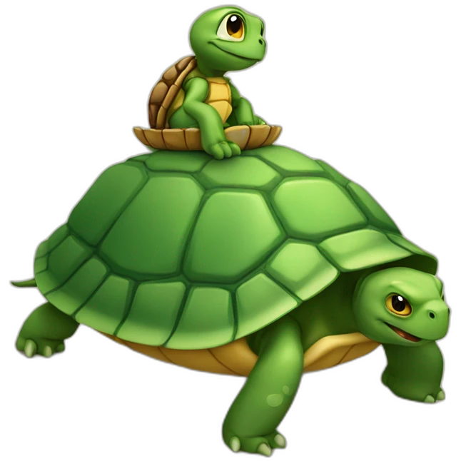 chat sur tortue emoji