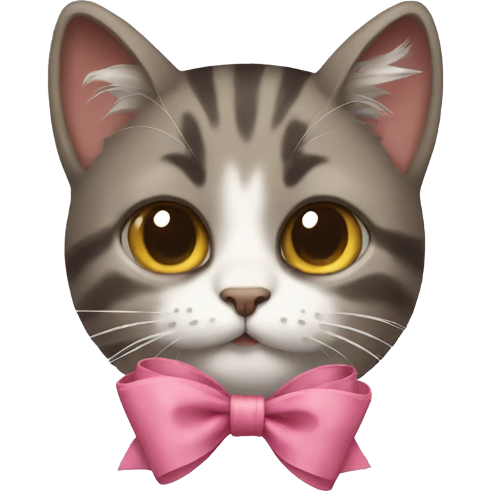 Cat with bow emoji
