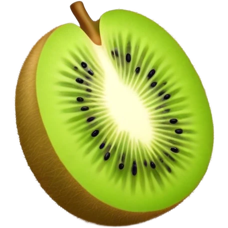 Squiggly kiwi emoji