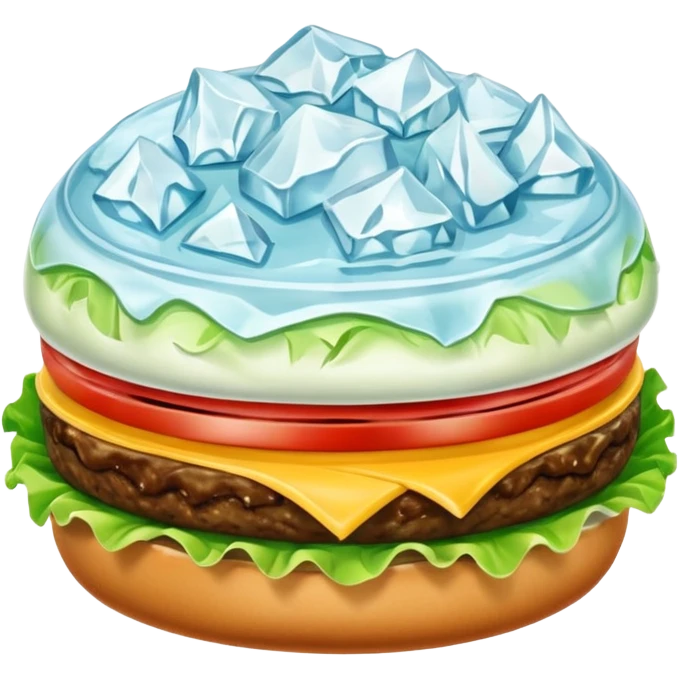 iceberg salad cut for burger emoji