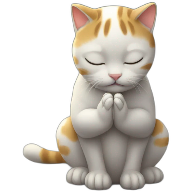 cat praying emoji