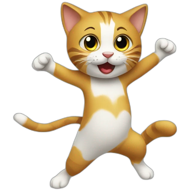 un chat qui danse emoji