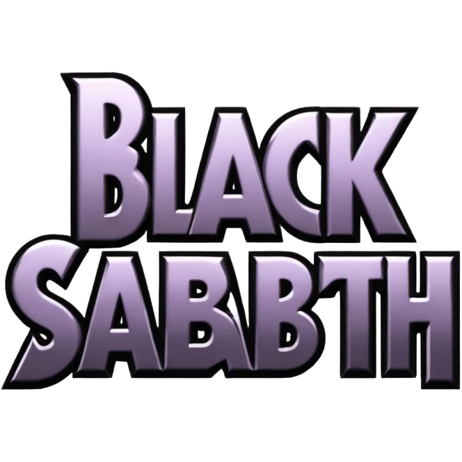BLACK SABBAT TEXT LOGO emoji