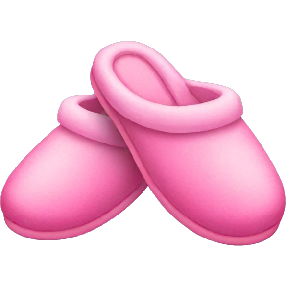 Pink slippers  emoji
