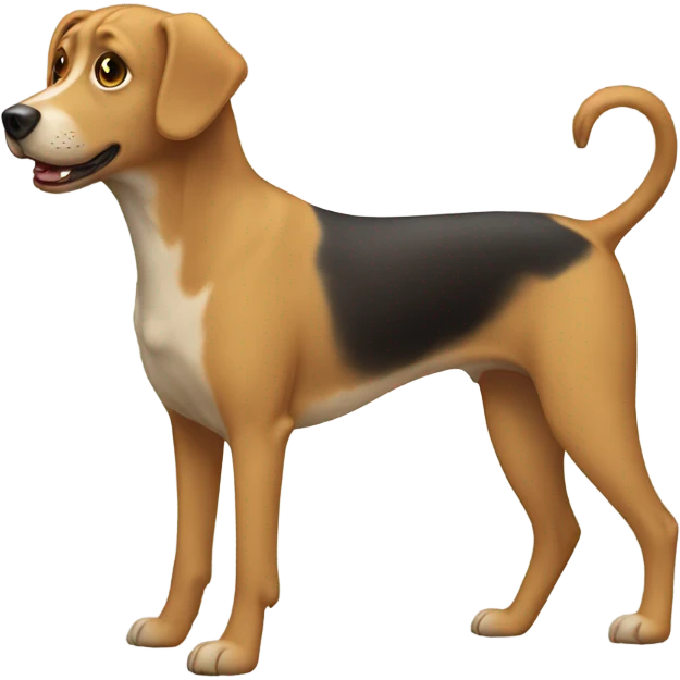 Dog with eight legs emoji
