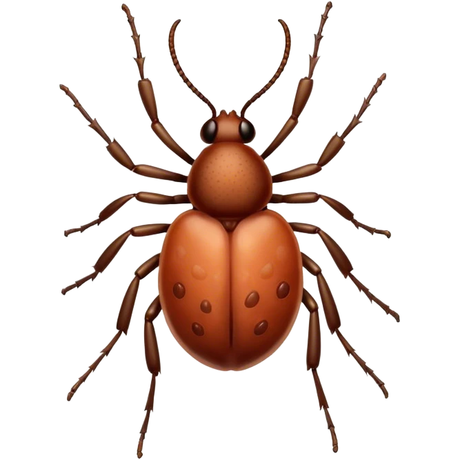 Tick eating a human emoji