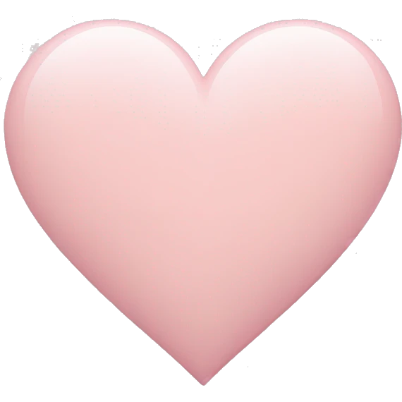 pastel light pink heart emoji
