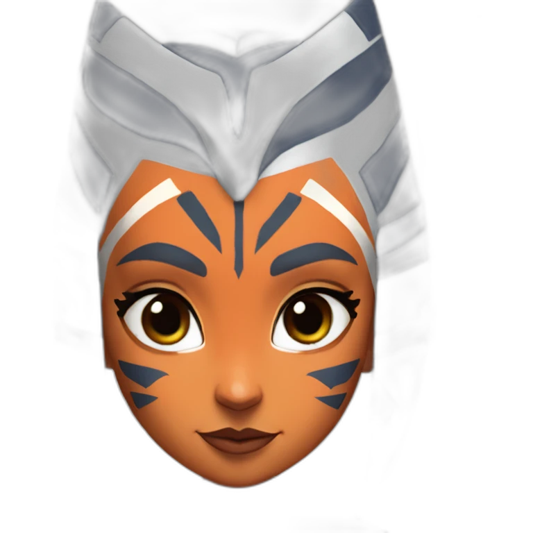 Sexy Ahsoka Tano (portrait, front facing) bikini (small horns) emoji