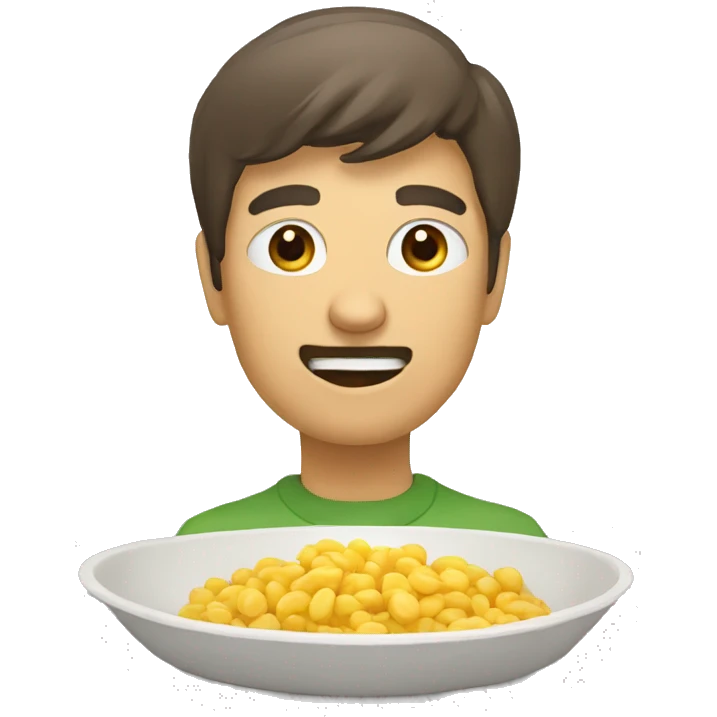 Chat qui mange emoji