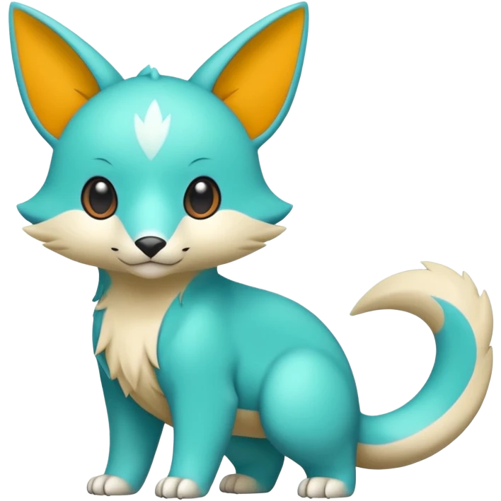 Cute cool animal hybrid Fakemon full body emoji