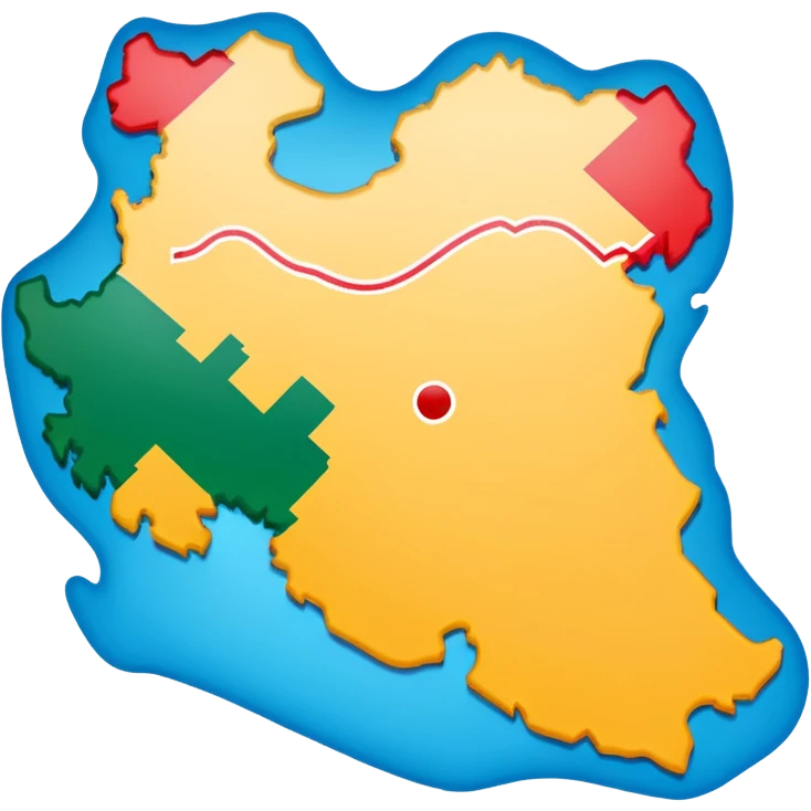 نقشه ایران emoji
