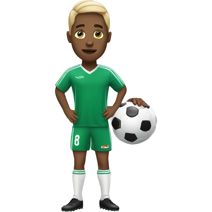 Soccer player with a ball emoji