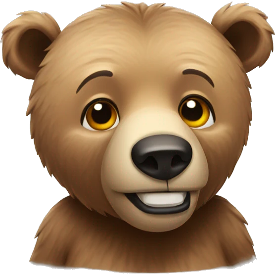 A bear saying. Sorry emoji
